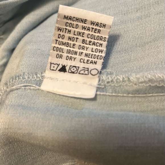 Poplin denim look tank top - Picture 11 of 12